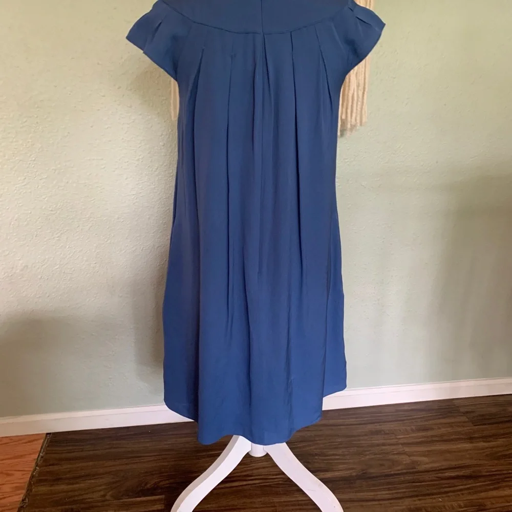 Banana Republic blue silk dress size S Petite - Picture 5 of 9